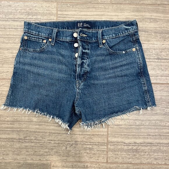 Gap Womens High Rise Cheeky Short 12/31 Button Fly, Perfect Condition - Picture 1 of 4